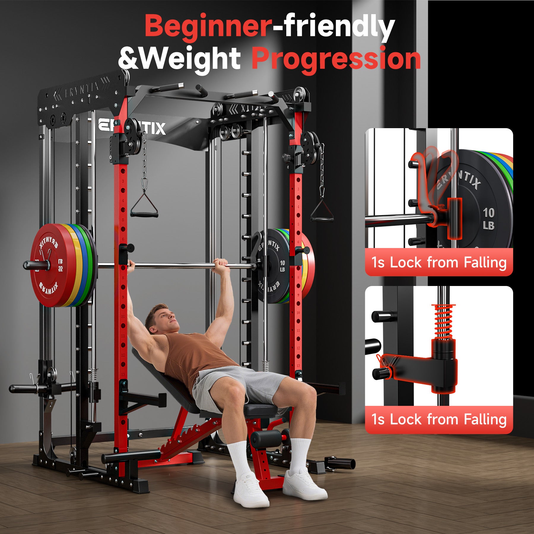 Eryntix LM10300 All-in-One Smith Machine Power Rack