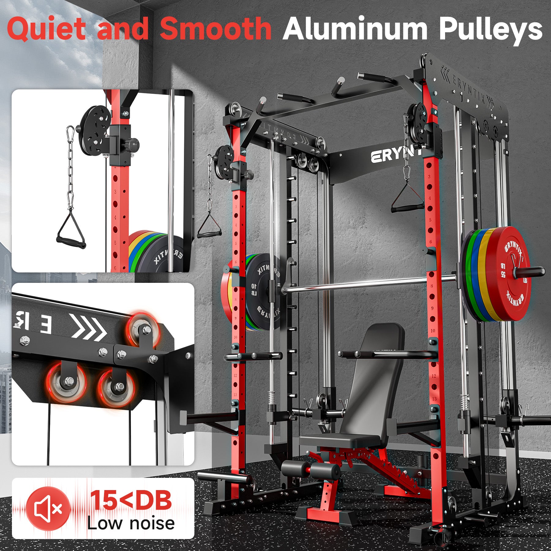 Eryntix LM10300 All-in-One Smith Machine Power Rack
