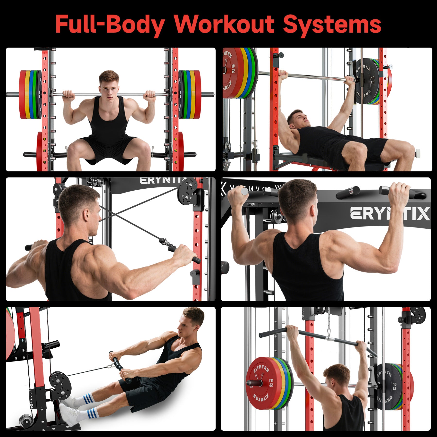 Eryntix LM10300 All-in-One Smith Machine Power Rack