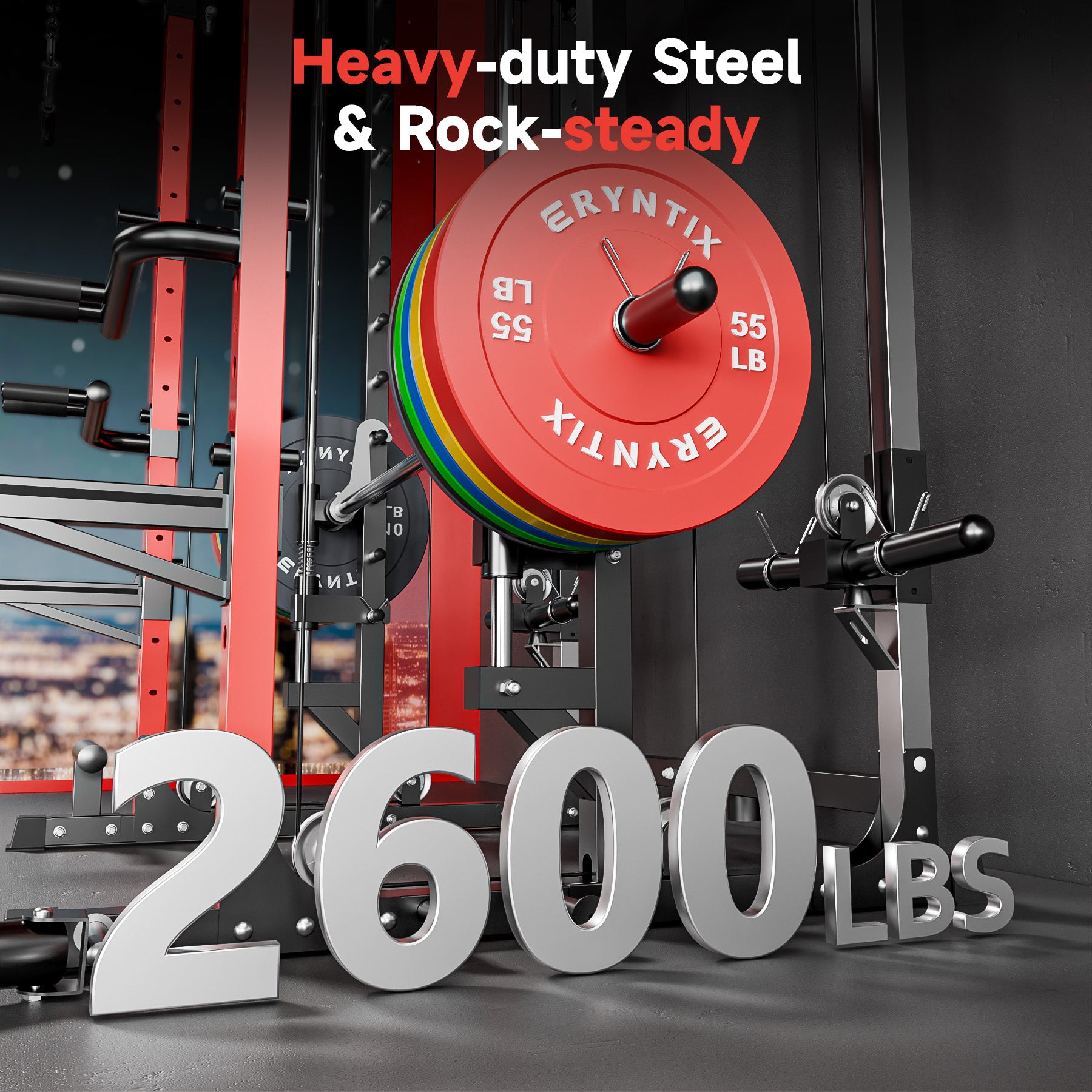 Eryntix LM10300 All-in-One Smith Machine Power Rack