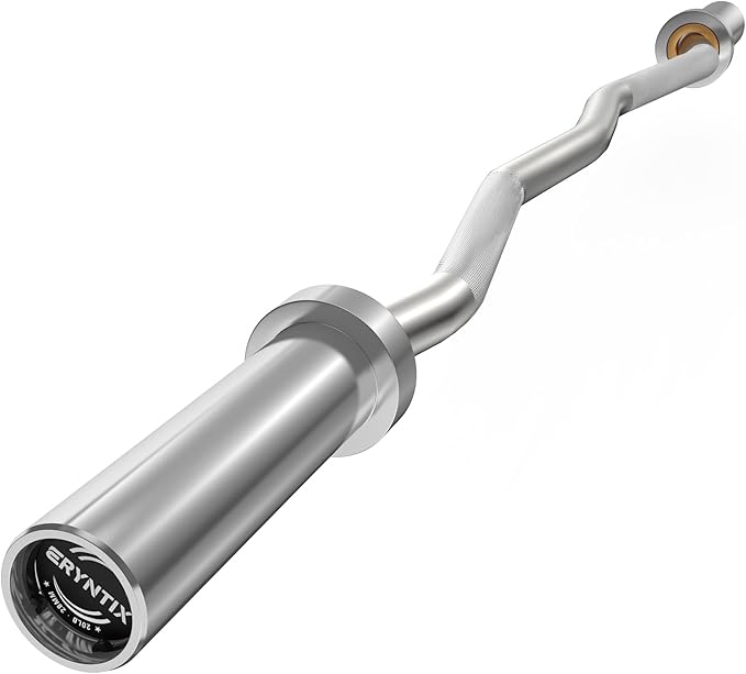ERYNTIX Olympic Barbell Bar (2”) - 4FT/6FT/7FT Straight & EZ Curl Options