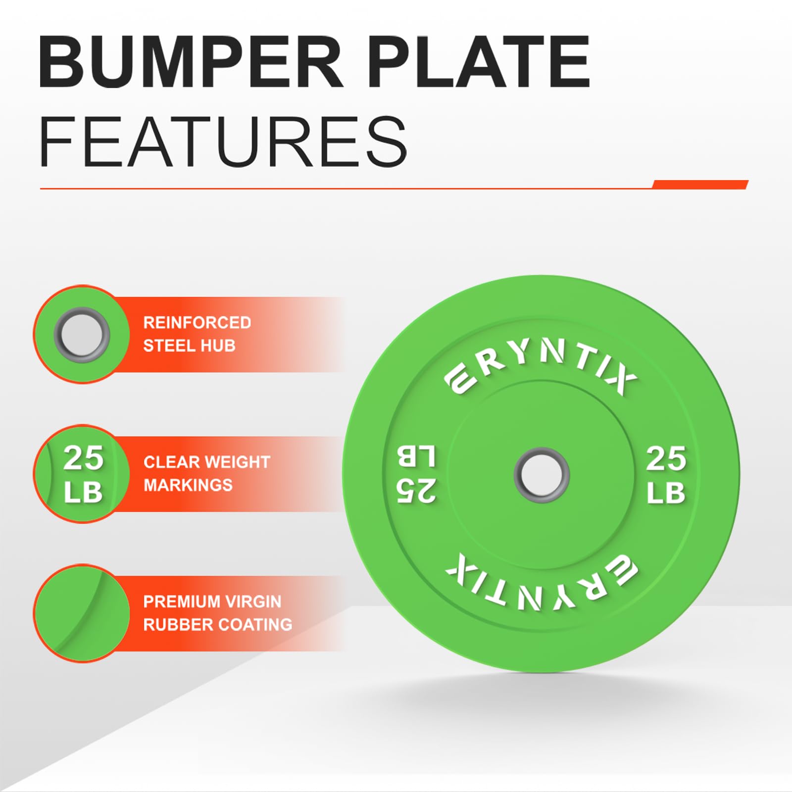 ERYNTIX ERYBP001 4-Pack Bumper Plates (10-35LB)