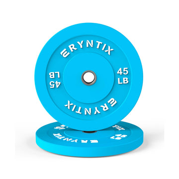 ERYNTIX ERYBP002 Olympic Bumper Plates 45LB Pair (2 Plates)