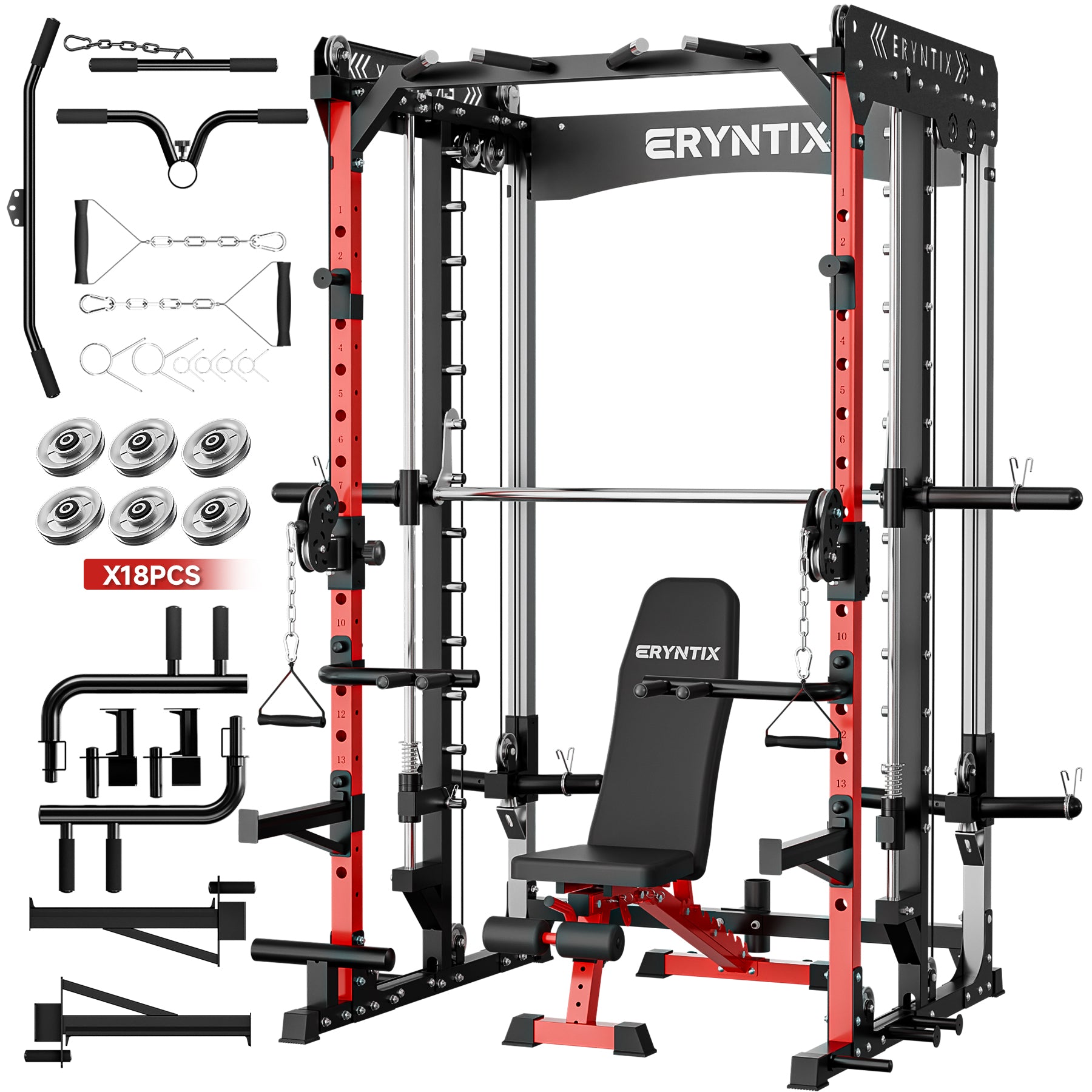 Eryntix LM10300 All-in-One Smith Machine Power Rack